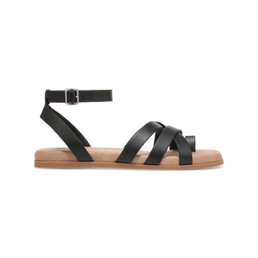 STYLE & COMPANY Womens Black Toe Ring Parnikka Square Toe Sandals Shoes 5.5 M - Picture 2 of 4